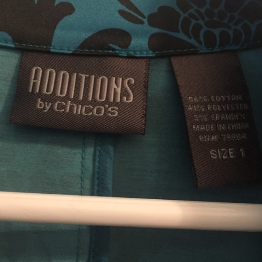 Additions by Chicos blue and black jacket M - Picture 3 of 4